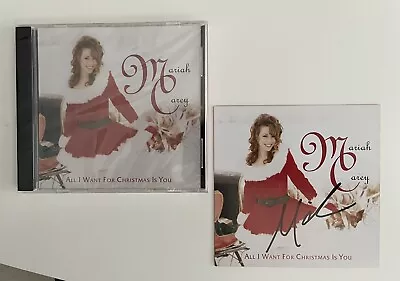 MARIAH CAREY SIGNED ALL I WANT FOR CHRISTMAS IS YOU CD AUTOGRAPHED New/Sealed • $100