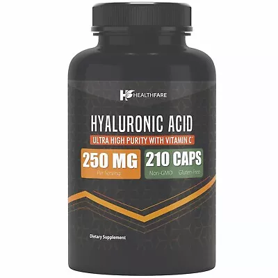 Hyaluronic Acid 250mg 210 Capsules 25mg Of Vitamin C For Joint And Skin Health • $19.99