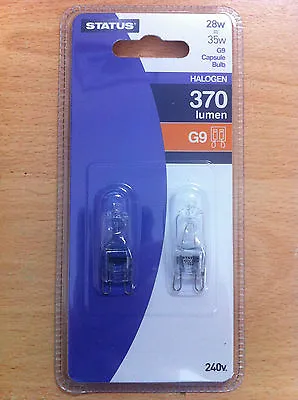 28w = 35w 240v G9 Clear Halogen Lamp Light Bulb Bulbs X 10 • £8.21