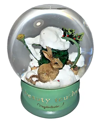 Hallmark Marjolein Bastin Snow Globe Easter Bunny Holly Bird Nature's EXC • $19.99