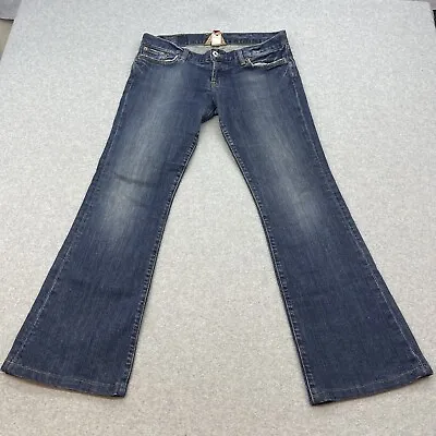 Lucky Brand Jeans Womens Sz 10/30 Lil Maggie Low Rise Flare Stretch Made In USA • $25.97