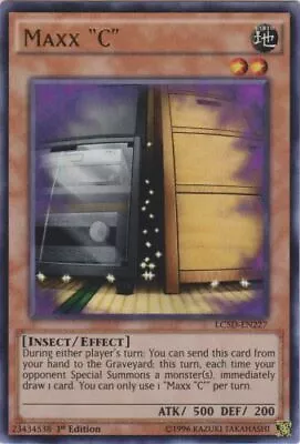 Yugioh! MP Maxx “C” - LC5D-EN227 - Ultra Rare - 1st Edition Moderately Played E • $17.63