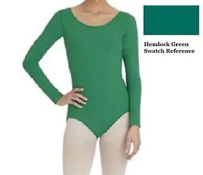 Mondor 497 Hemlock Green Women's Size Large (12-14) Long Sleeve Leotard • $19.99