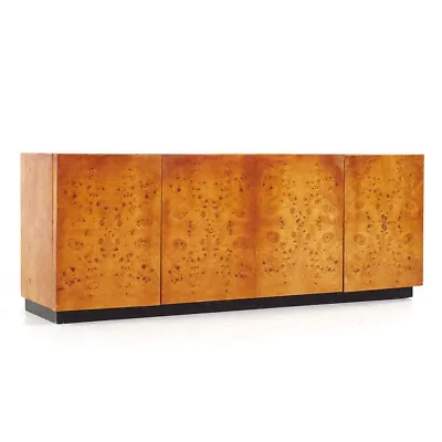 Milo Baughman Style Dillingham Mid Century Burlwood Buffet • $4447