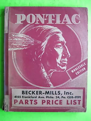 $12 • Buy 1935 -1947 Pontiac Parts Catalog