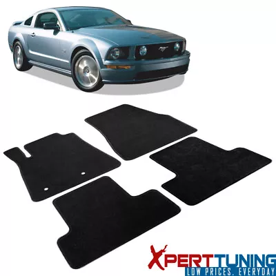 Fits Ford Mustang Floor Mats Carpet Front & Rear Full Set With Optional Colors • $38.87