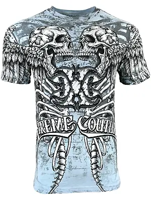 Xtreme Couture By Affliction Men's T-Shirt Decay Skull Wings S-2XL • $26.95