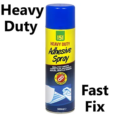 £2.75 • Buy Adhesive Spray Contact Glue Heavy Duty Mount Tape DIY Fabric Upholstery Carpet