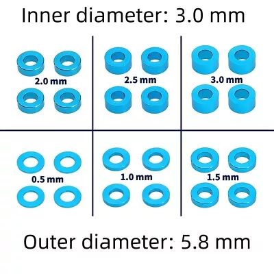 24X Tie Rod Shock Absorber M3 Screw Gasket For TAMIYA 53539 TT02 TT01 XV01 XV02 • £8.51