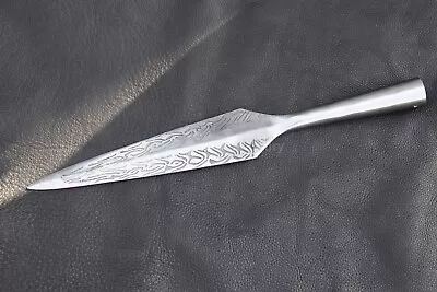 Hand-Forged Medieval Viking Etching Spearhead.   16inches Spearhead. • $34.08