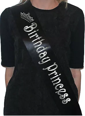 Birthday Princess Sash Perfect For 16th18th21st30th Any Age Party Gift Accesory • £3.30