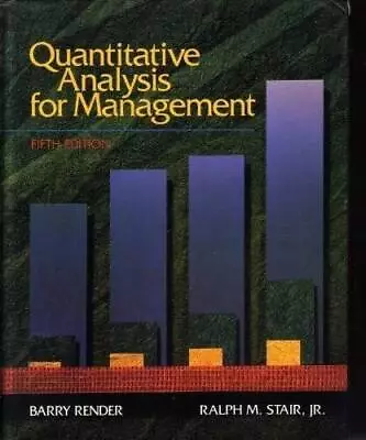 Quantitative Analysis For Management (Quantitative Methods And Applied St - GOOD • $7.65