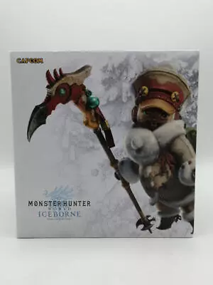 Capcom Monster Hunter World Iceborne Palico Airu Stand Figure • $92.44