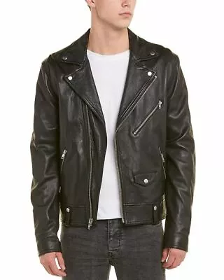 Mj04 Nwt Vince Moto Men Lamb Leather Jacket Size S M L $1250 • $399.99