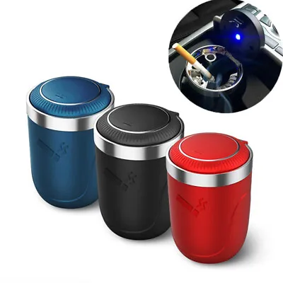 £7.26 • Buy Auto Car Ashtray Cigarette Cup Ash Holder With LED Light Lid Portable Detachable