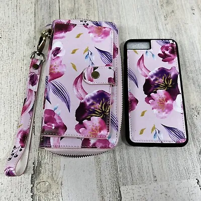 Mahalo Case - Ultimate Wristlet Phone Case For IPhone 8 Plus 7 Plus Magenta Rose • £9.64
