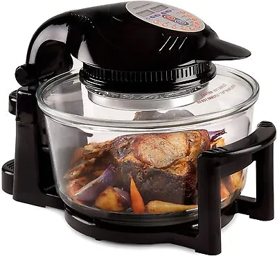 Digital Halogen Oven Cooker Hinged Lid With Accessories Spare Bulb Andrew James • £69.99