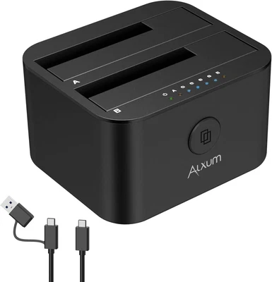 £54.36 • Buy USB C & USB A Hard Drive Docking Station | Two Bay Type C USB 3.0 To SATA HDD