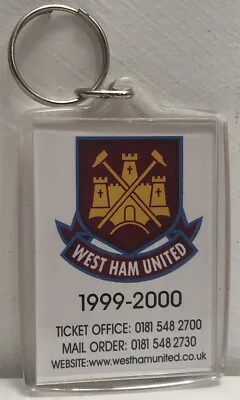 £8 • Buy New West Ham United Football Club Crest Keyring 1999-2000 Official Merchandise.