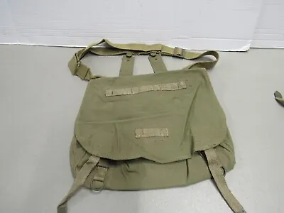 Vintage Czech Military Bread Bag Satchel Shoulder Bag Army Purse 1968 Dated NOS • $39.95