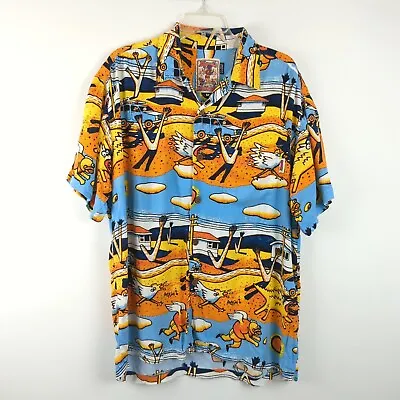 Mambo Loud Shirt Vintage Rare Reg Mombassa Art Lost / Long Weekend Medium (48 ) • $190