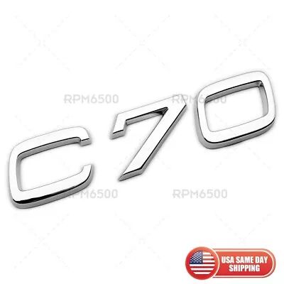 For Volvo C70 Rear Trunk Bumper Letter Logo Badge Nameplate Emblem Sport Chrome • $27.99