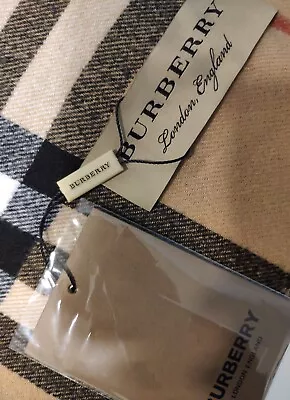 £39.33 • Buy Stock Scarves Burberry Cashmere 100% Authentic, New With Tags, Scarf, Scarves