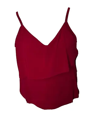 Magicsuit Womens Chloe Tiered Tankini Top Size 12 Vamp Red • $52.64