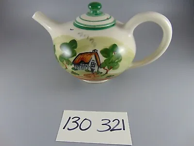 £14.39 • Buy Bovey Pottery Dartmoor Teapot Hand Painted House Industrial Scene 5.5 Inches 