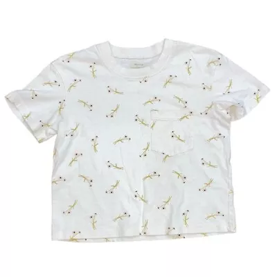 Women's Madewell White/Yellow Floral T Shirt Size XS • $14.40