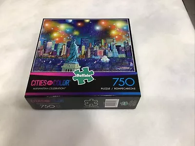 Cities In Color Manhattan Celebration By Alexander Chen 750 Piece Jigsaw Puzzle • $7.99