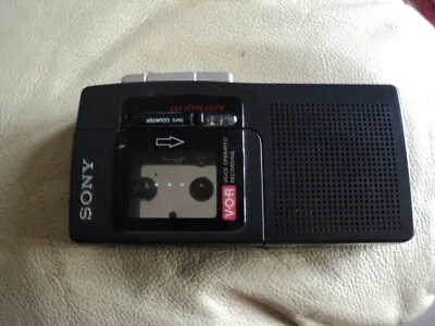 £25 • Buy Sony M-550V Voice Recorder Vintage Sony VOR Microcassette Tape Working