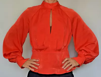 Finders Keepers Backless Shirt Bright Corporate Evening Silky High Neck BNWT 10 • $35