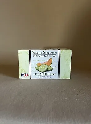 Cucumber Melon Scented Lg Bar Soap By Venezia Soapworks Made In USA! New In Box • $4.49