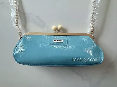 MIU MIU Parfums Blue Turquoise Clutch Crossbody Bag • $55