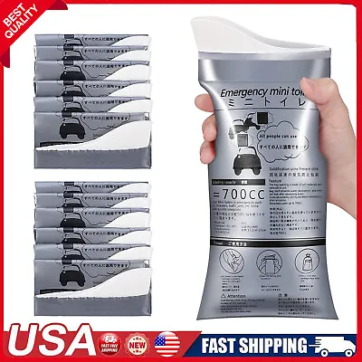 Pack Of 10/20 Disposable Urinal Bags Camping Pee Bags Unisex Urine Bag Vomit Bag • $10.99