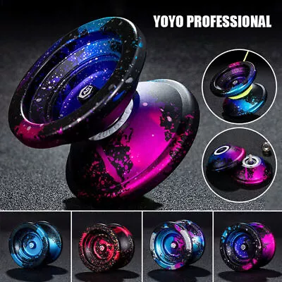 Professional Metal Aluminum Alloy Yoyo With 10 Ball Bearing High Speed Kids Toy • £11.95