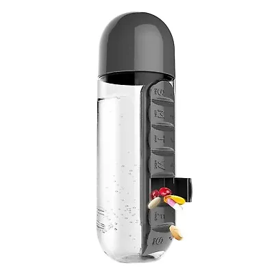 Two-in-one Medicine Bottle Box Water Cup 7-day Medicine Box 7 Gr Id Outdoor • $11.68