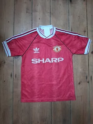 Manchester United Home Kit 1990 - 1992 Childs 36 Inch Chest • £95