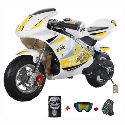 X-PRO 40cc Pocket Bike Gas Powered 4 Stroke Kids Mini Bike Off Road Motorcycle • $259.99