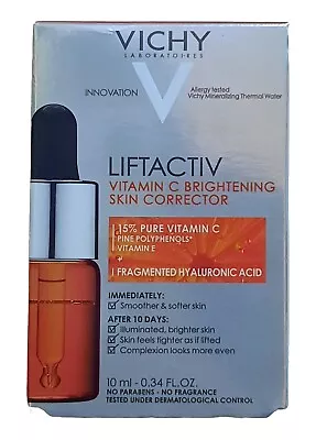 VICHY LIFTACTIV Vitamin C Brightening Skin Corrector Serum .34 Fl Oz / 10 Ml NIB • $23.95