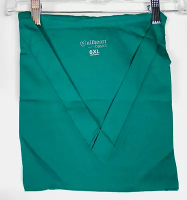 UNISEX Scrub Top 6X V Neck Shirt DARK GREEN • $6.95