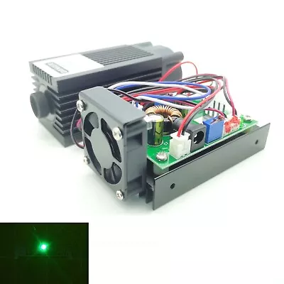 TTL 520nm 1000mW Green Focusable Dot Powerful 1W Laser Engraving Module 12V • $184.99