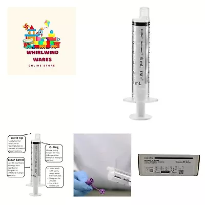 At Home 6mL ENFit Reusable O-Ring Syringe - Box Of 25 - 500 Uses Per Box - Co... • $68.99