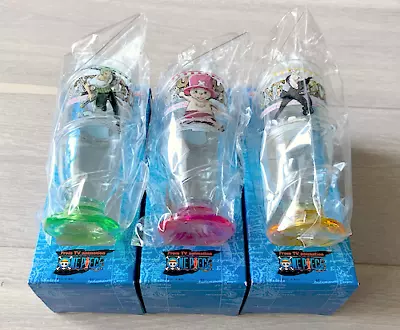 One Piece Zoro Chopper Sanji Straw Glass Juice Soft Drink Cup 220ml Set Of 3 New • $29.54