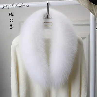 Genuine Real Fur Collar Womens Scarf Shawl Wrap Stole Warm Neck Warmer  • $49.99