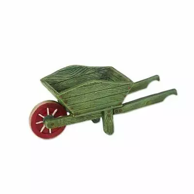 Miniature Dollhouse Fairy Garden Green Wheelbarrow - Buy 3 Save $5 • $9.45