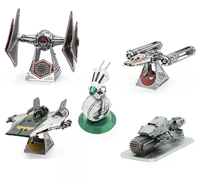 SET Of 5 Fascinations Metal Earth Star Wars The Rise Of Skywalker 3D Model Kits • $69.95