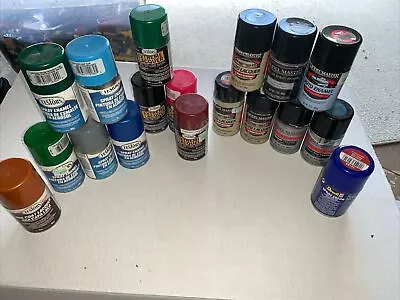 Model Master Testors Hobby Spray Paint Lot 18 Items Used • $40