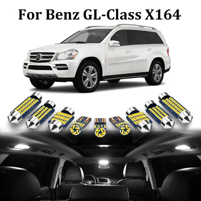 24 X White LED Interior Light Bulbs For Mercedes Benz GL-Class X164 2006-2012 • $24.29